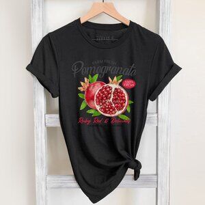 Pomegranate Shirt, Fruit Shirt, Farmers Market Shirt, Summer Shirt